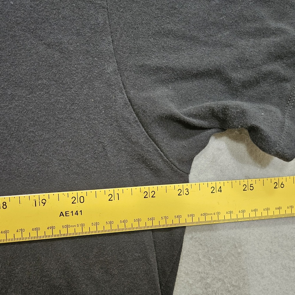 Ariat Logo T Shirt Adult XL Black Spellout Flag Fits Small - Picture 5 of 8
